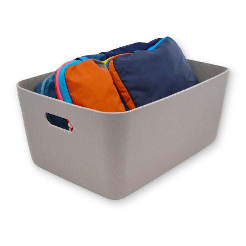 Super soft double-wall structured storage basket