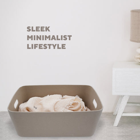 Super soft double-wall structured storage basket