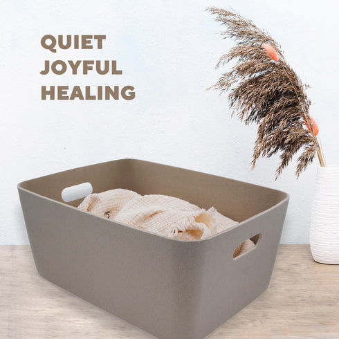 Super soft double-wall structured storage basket