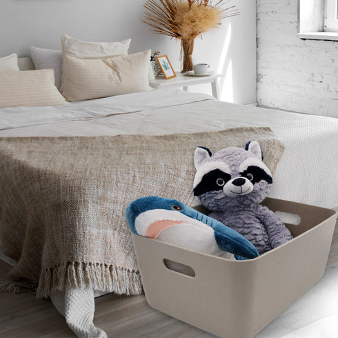 Super soft double-wall structured storage basket