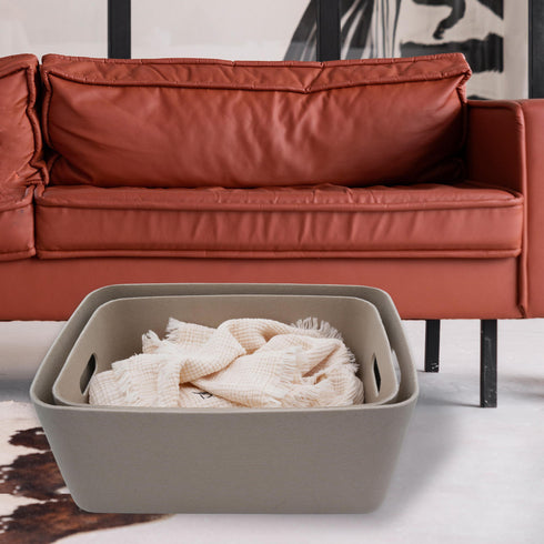 Super soft double-wall structured storage basket