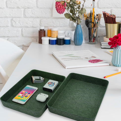 Office Desk Organizers Tray Felt Storage Bins Document File Organizer bin-pack