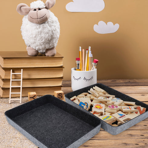 Office Desk Organizers Tray Felt Storage Bins Document File Organizer bin-pack