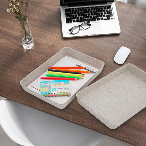 Office Desk Organizers Tray Felt Storage Bins Document File Organizer bin-pack