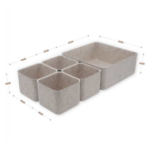 5-piece Storage Bins Set