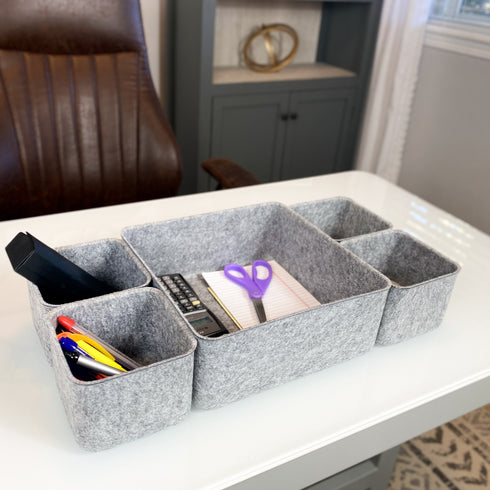 5-piece Storage Bins Set