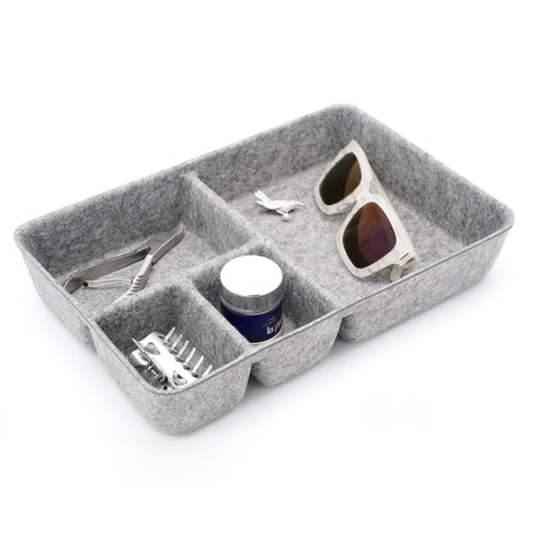 Desk Drawer Organzier Trays With 4 Compartments