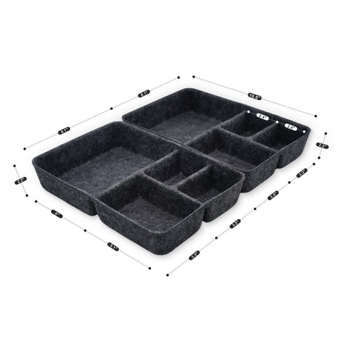 Desk Drawer Organzier Trays With 4 Compartments