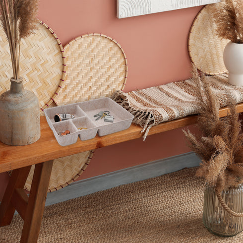 Desk Drawer Organzier Trays With 4 Compartments