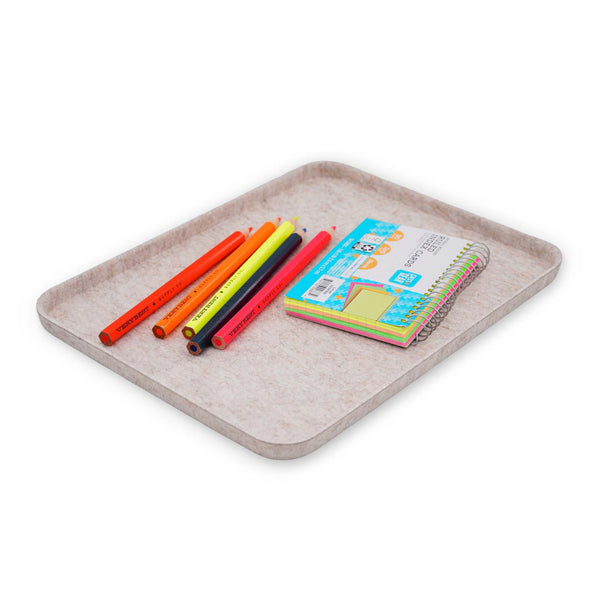 Lidded storage bin for pantry closet shelf cabinet desktop medeium size