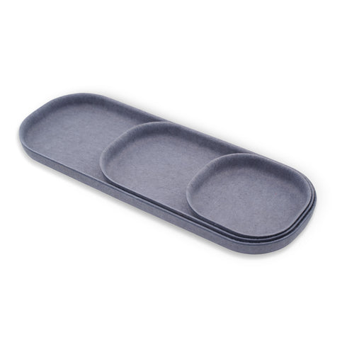 EDC Cathall Felt Pill Shaped Tray 3-piece
