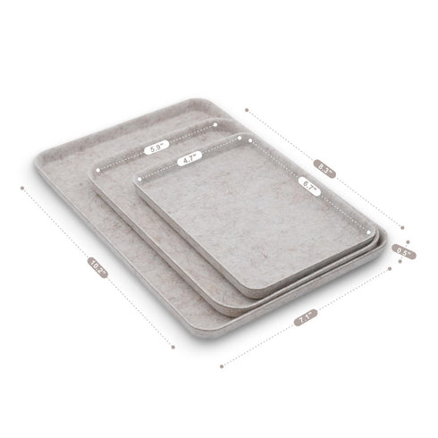 3-piece EDC Catchall felt trays