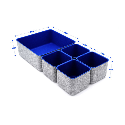 5-piece Storage Bins Set