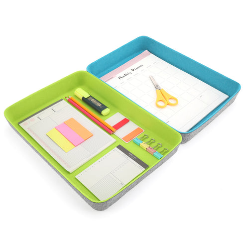 Office Desk Organizers Tray Felt Storage Bins Document File Organizer bin-pack