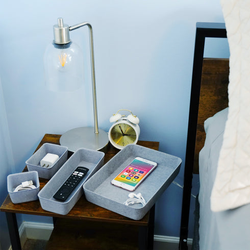 8 Piece Desk Drawer Organizer Trays