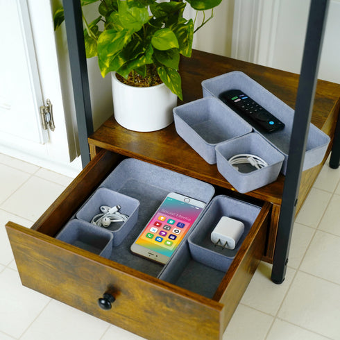 8 Piece Desk Drawer Organizer Trays