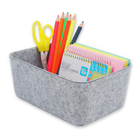 Deep Lidded storage bin medium size