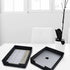 2-piece Stackable Desk Drawer Organizer Trays