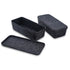 Hide Storage stackable Lidded drawer organizer bin desktop long shape