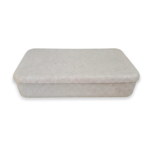 Lidded Hide Storage Felt bin basket stackable and underbed