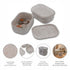 2-Piece Small Lidded Storage Bins
