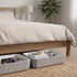 Lidded Hide Storage Felt bin underbed basket