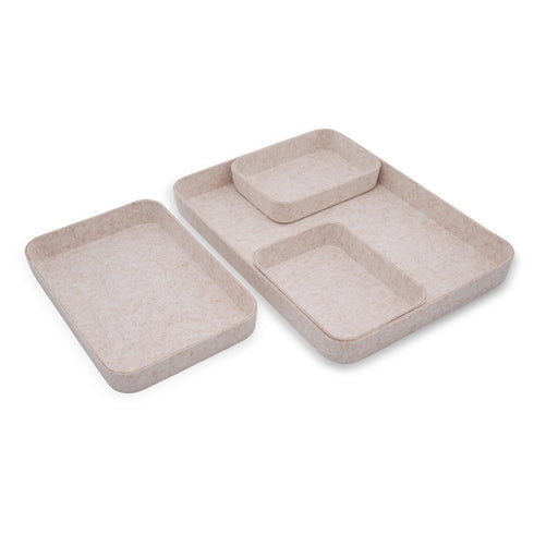 4-Piece Dest Drawer Organizer trays
