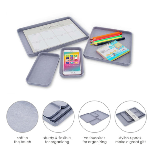 4-piece EDC Catchall felt trays