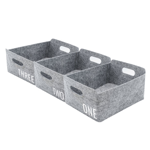 3-piece Storage Bin Basket