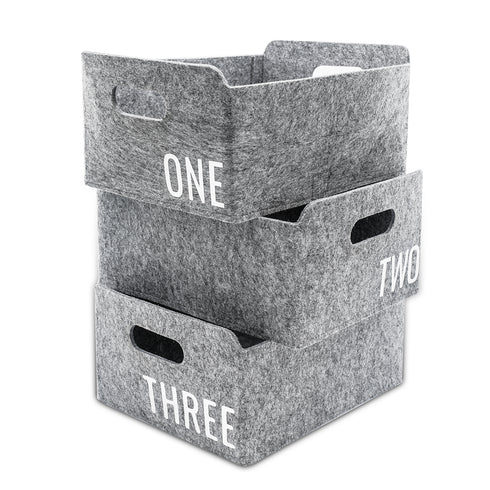 3-piece Storage Bin Basket