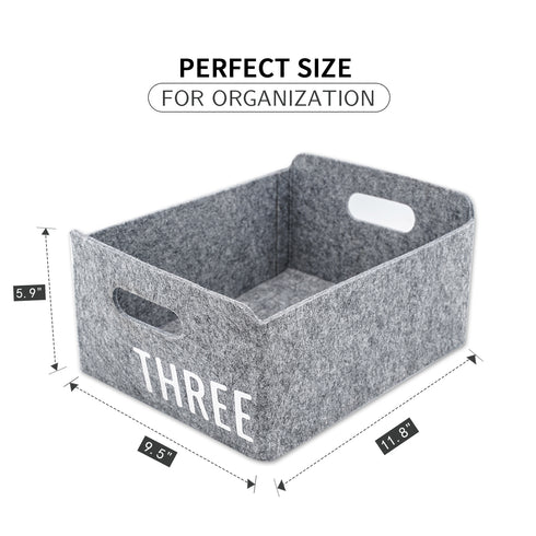 3-piece Storage Bin Basket