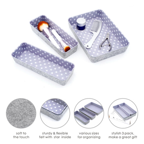 Storage Bins Patterned 3-Piece