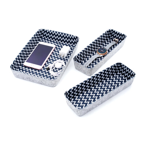 Storage Bins Patterned 3-Piece