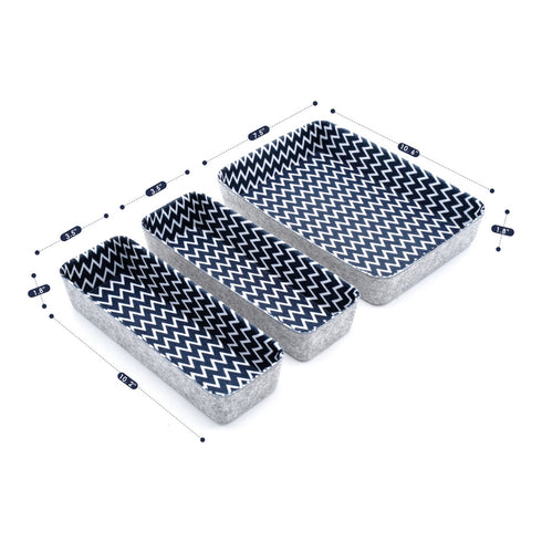 Storage Bins Patterned 3-Piece