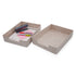 2-piece Stackable Desk Drawer Organizer Trays
