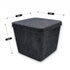 Welaxy large felt lidded hide storage basket multi-use as seating footrest coffee table