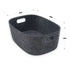 Felt Sleek Open Storage Bin Basket with handles