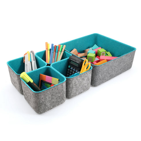 5-piece Storage Bins Set