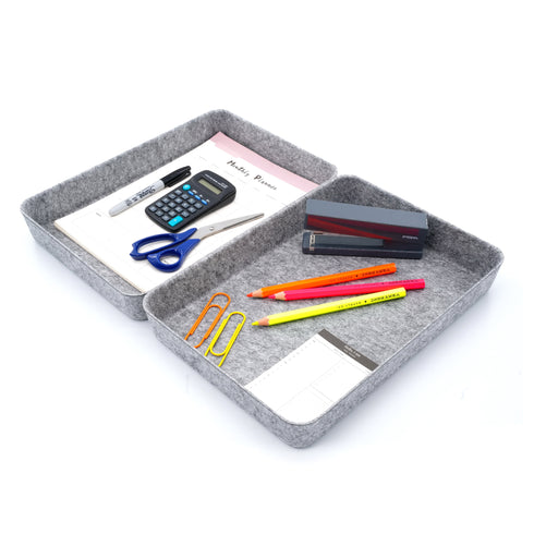 Office Desk Organizers Tray Felt Storage Bins Document File Organizer bin-pack