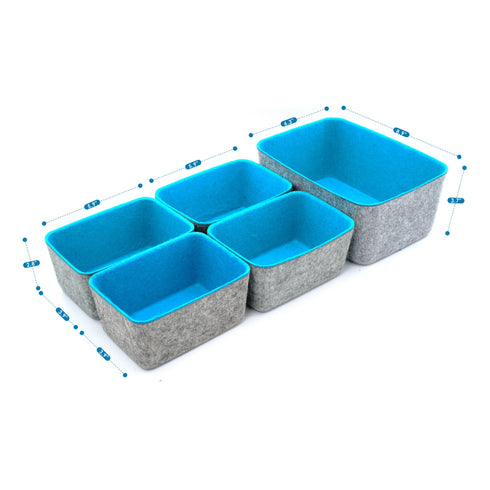 Drawer Organizer 5 Piece Deep Bins