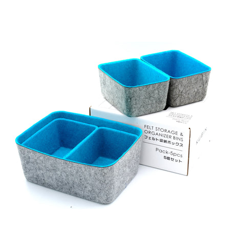 Drawer Organizer 5 Piece Deep Bins