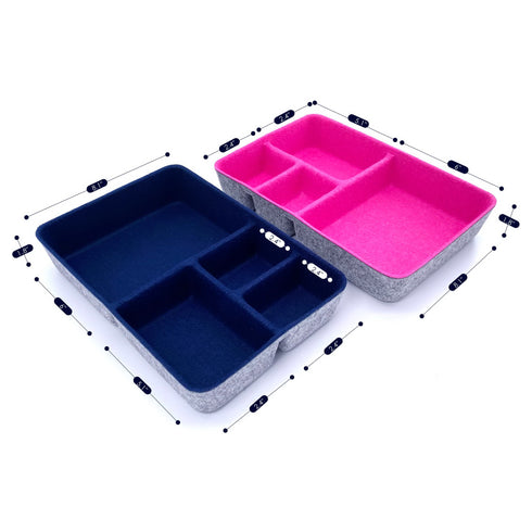 Desk Drawer Organzier Trays With 4 Compartments