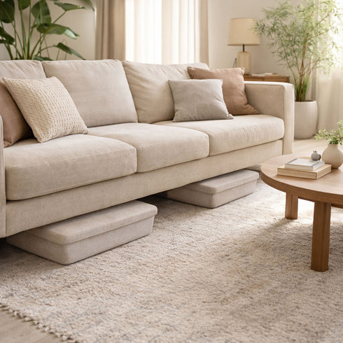 Lidded Hide Storage Felt bin basket stackable and underbed