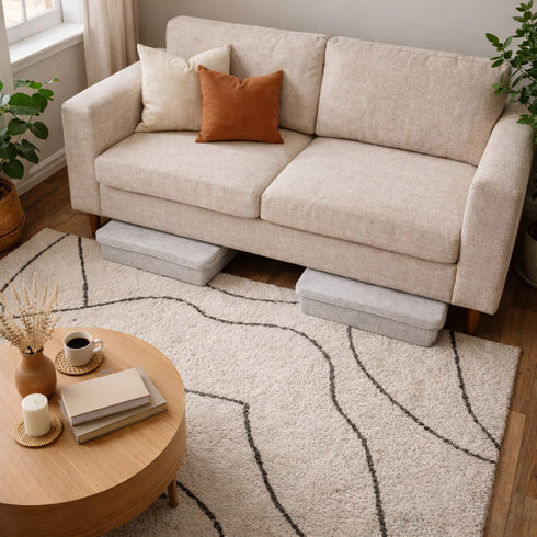 Lidded Hide Storage Felt bin basket stackable and underbed