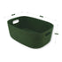Felt Sleek Open Storage Bin Basket with handles