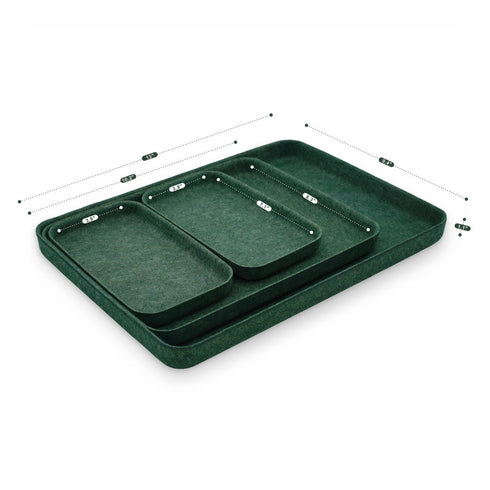 4-piece EDC Catchall felt trays