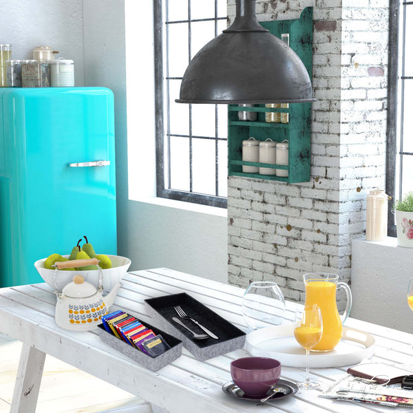 Welaxy Charcoal Welaxy Deluxe drawer organizers trays 6-piece Style A