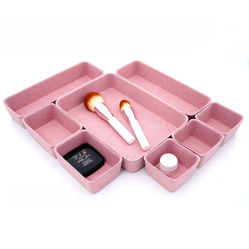 Welaxy storage & organize Dusty rose Welaxy Drawer organizers bins trays catchall tray gift idea 8-piece rectangular