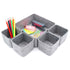 Welaxy storage & organize Gray Welaxy 5-piece Desk Organizers Storage bins Set