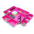 Welaxy storage & organize Hot pink Welaxy 8-piece Office supplies Drawer organizers trays storage bins circles